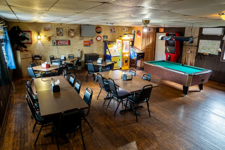 Dining and recreation area at Boondocks