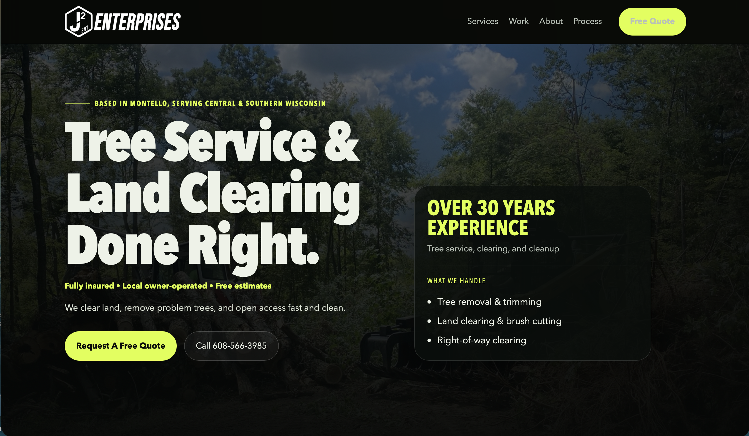 Preview of the J2 Enterprises 13 website